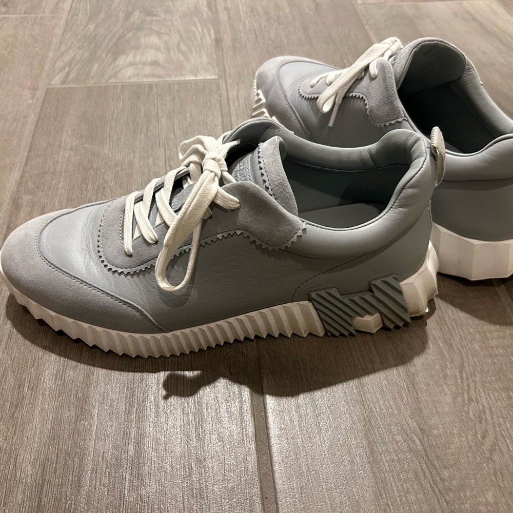Hermes Men Cloud Gray Sneakers